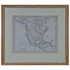 America "Amérique Septentrionale": A 19th Century French Map by Delamarche