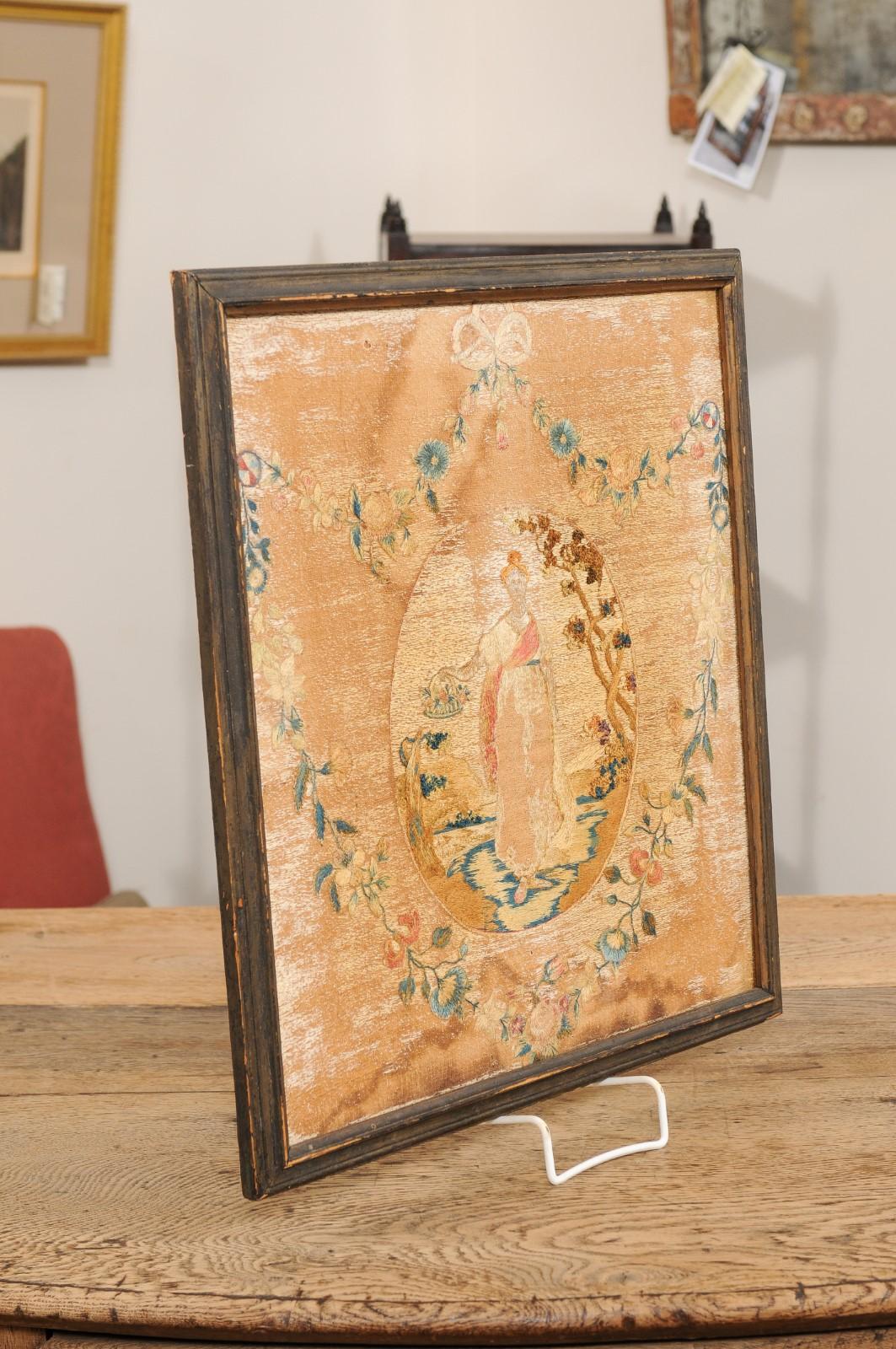  Framed 19th Century English Textile For Sale 8