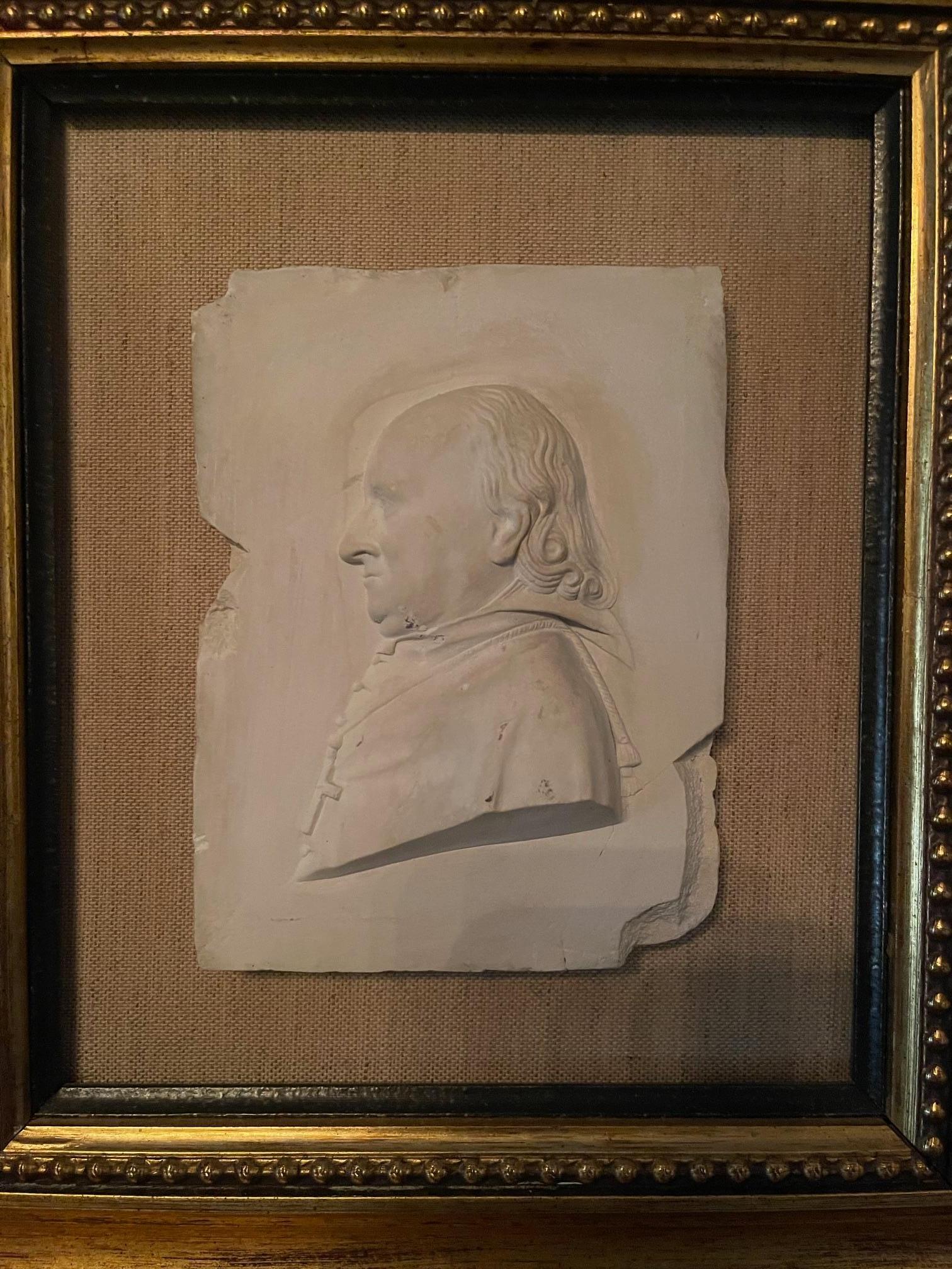 Framed 19th Century Italian Grand Tour Intaglio of a Gentleman, 19th Century In Good Condition For Sale In Savannah, GA