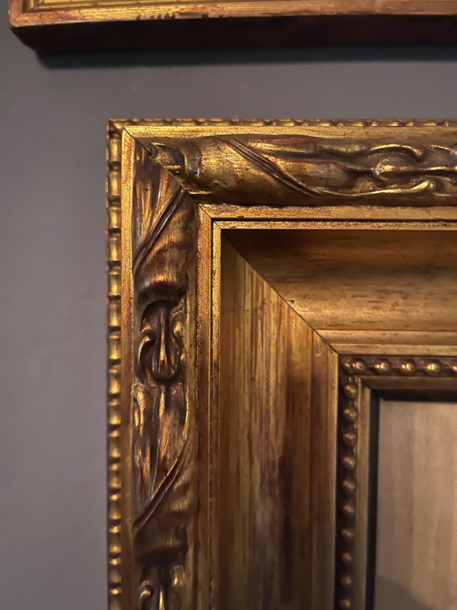 Plaster Framed 19th Century Italian Grand Tour Intaglio of a Gentleman, 19th Century For Sale
