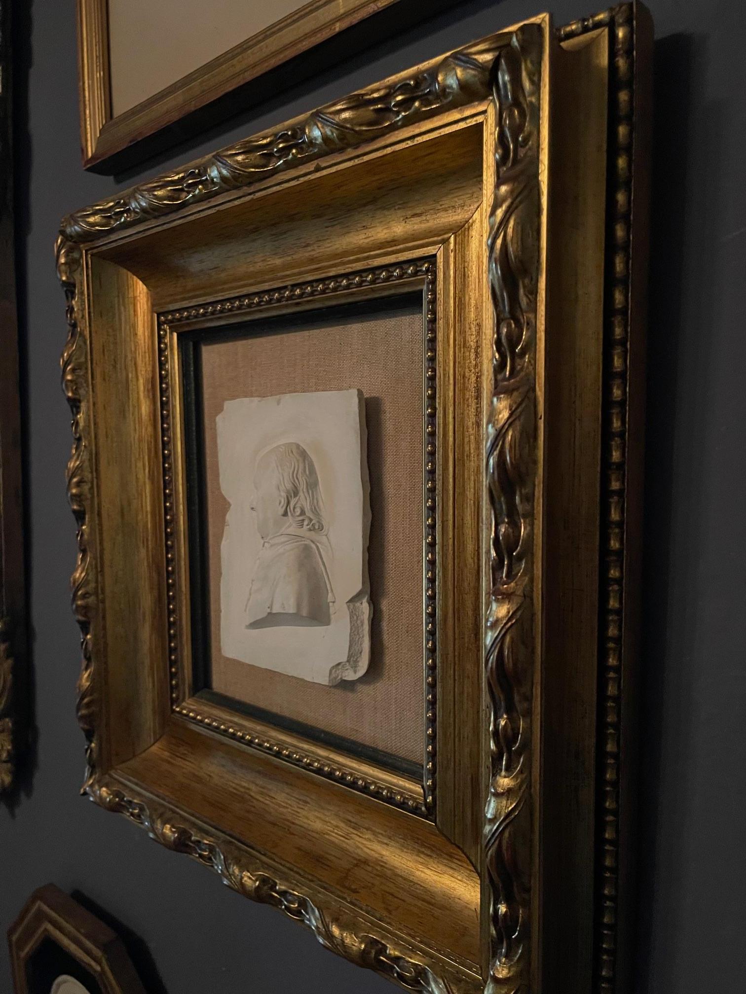 Framed 19th Century Italian Grand Tour Intaglio of a Gentleman, 19th Century For Sale 1