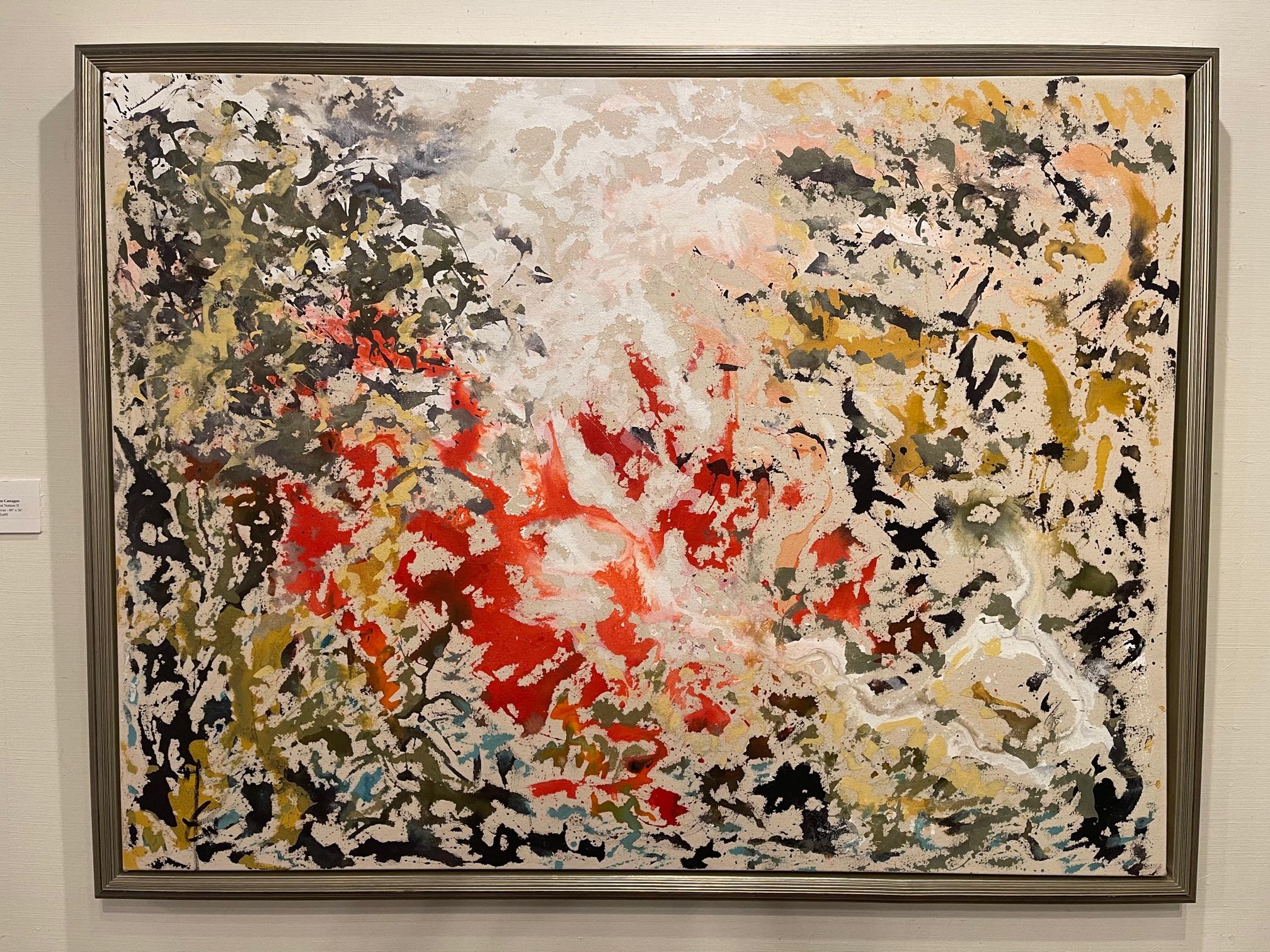 Contemporary Framed Abstract Acrylic on Canvas 