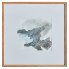 Quadro astratto a collage con cornice di Gisèle Lacroix a Paris, Parigi, anni 90