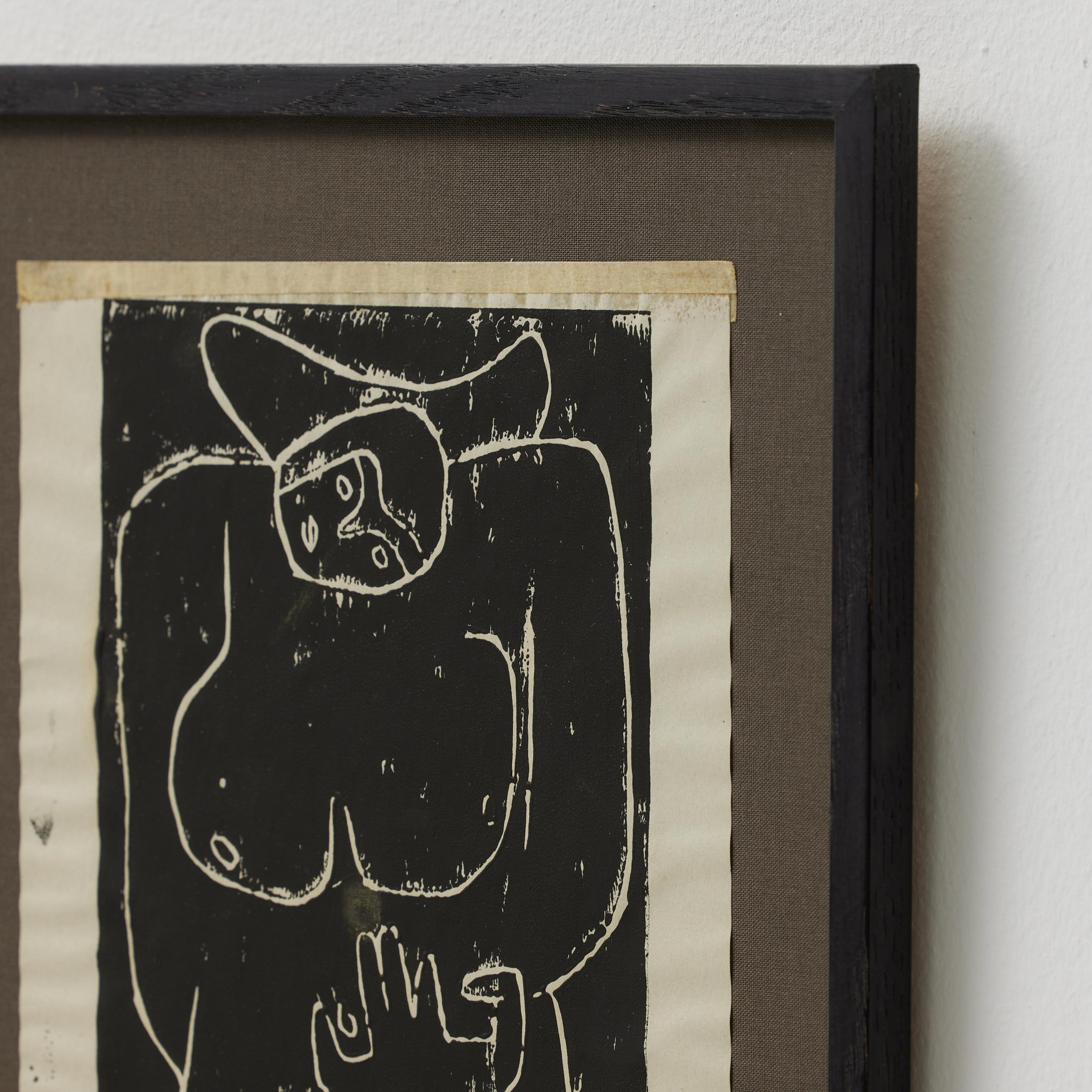 Gerahmter abstrakter Druck, Hommage an Le Corbusier von Adrian, um 2015 im Angebot 5