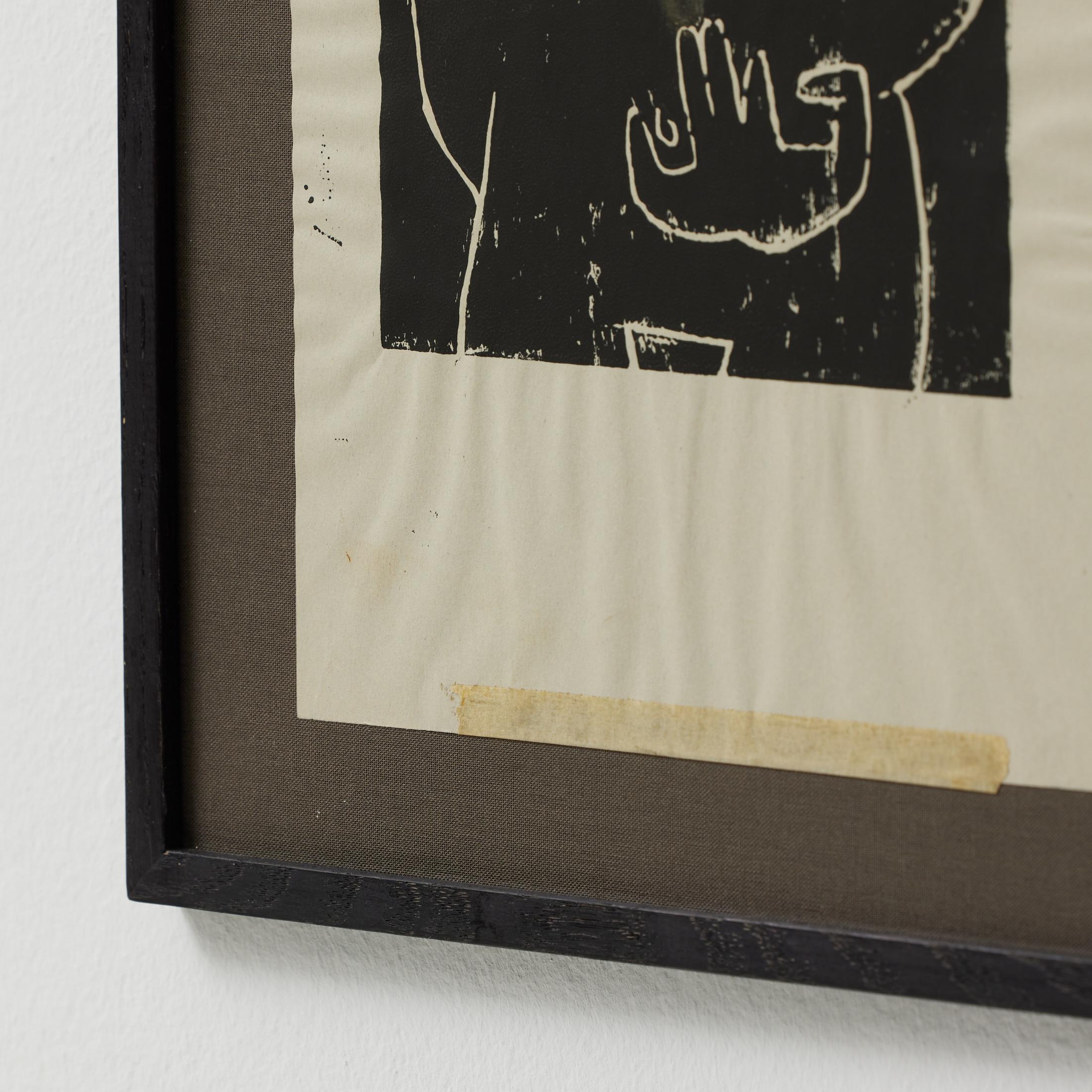 Gerahmter abstrakter Druck, Hommage an Le Corbusier von Adrian, um 2015 im Angebot 6