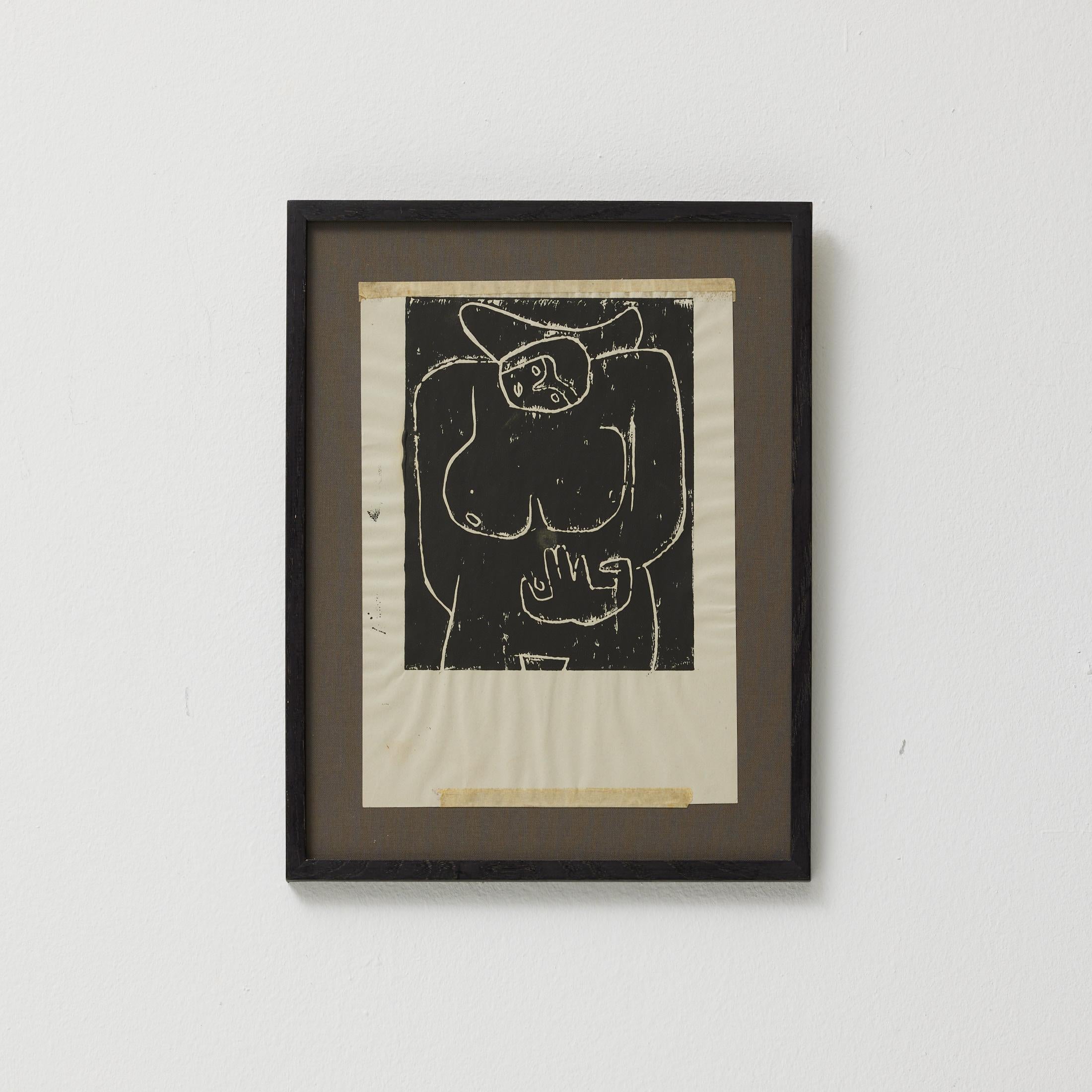 Gerahmter abstrakter Druck, Hommage an Le Corbusier von Adrian, um 2015

Zeitgenössischer gerahmter Druck auf Papier, den der Künstler Adrian um 2015 als visuelle Hommage an den einflussreichen Architekten und Designer Le Corbusier geschaffen hat.