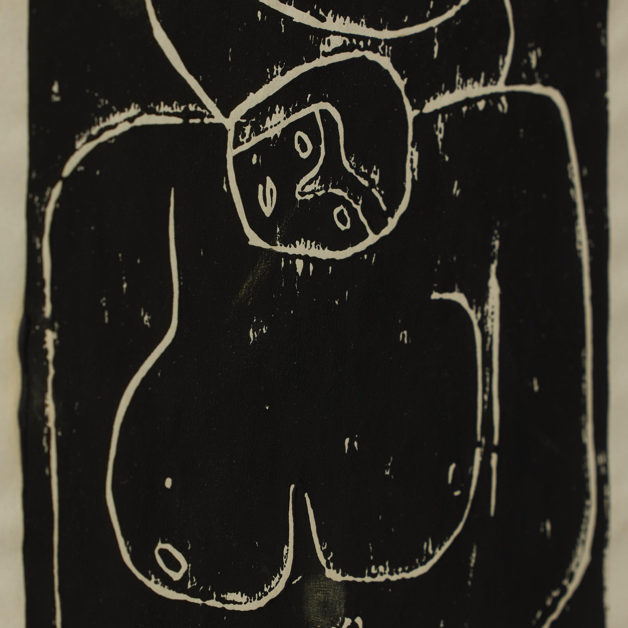 Gerahmter abstrakter Druck, Hommage an Le Corbusier von Adrian, um 2015 im Angebot 1