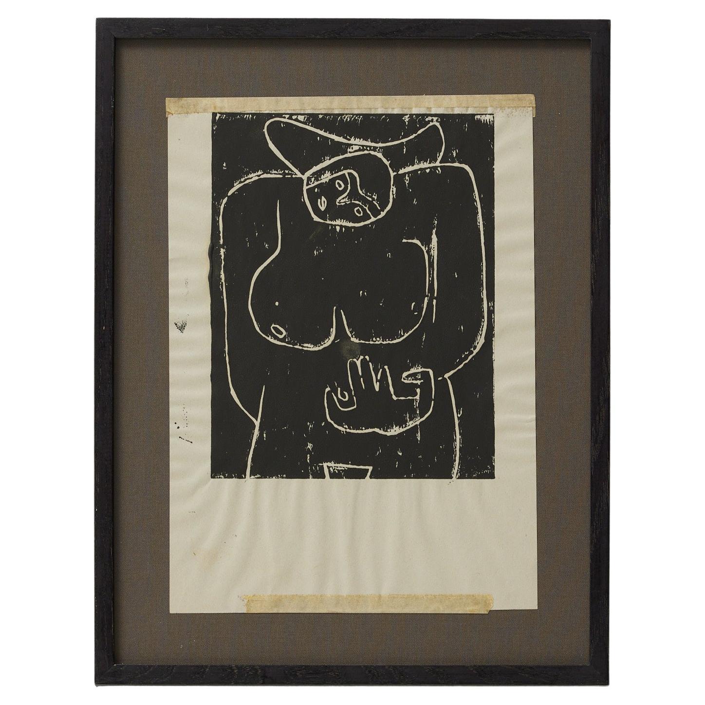 Stampa astratta incorniciata Tributo a Le Corbusier di Adrian, CIRCA 2015