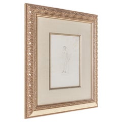 Framed Abstract Sketch of a Man