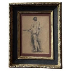 Framed Academic Studio Of A Female Nude, Late 19th Century