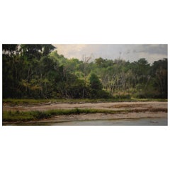 Framed Acrylic on Canvas "Coastal Refuge" by Marc Hanson