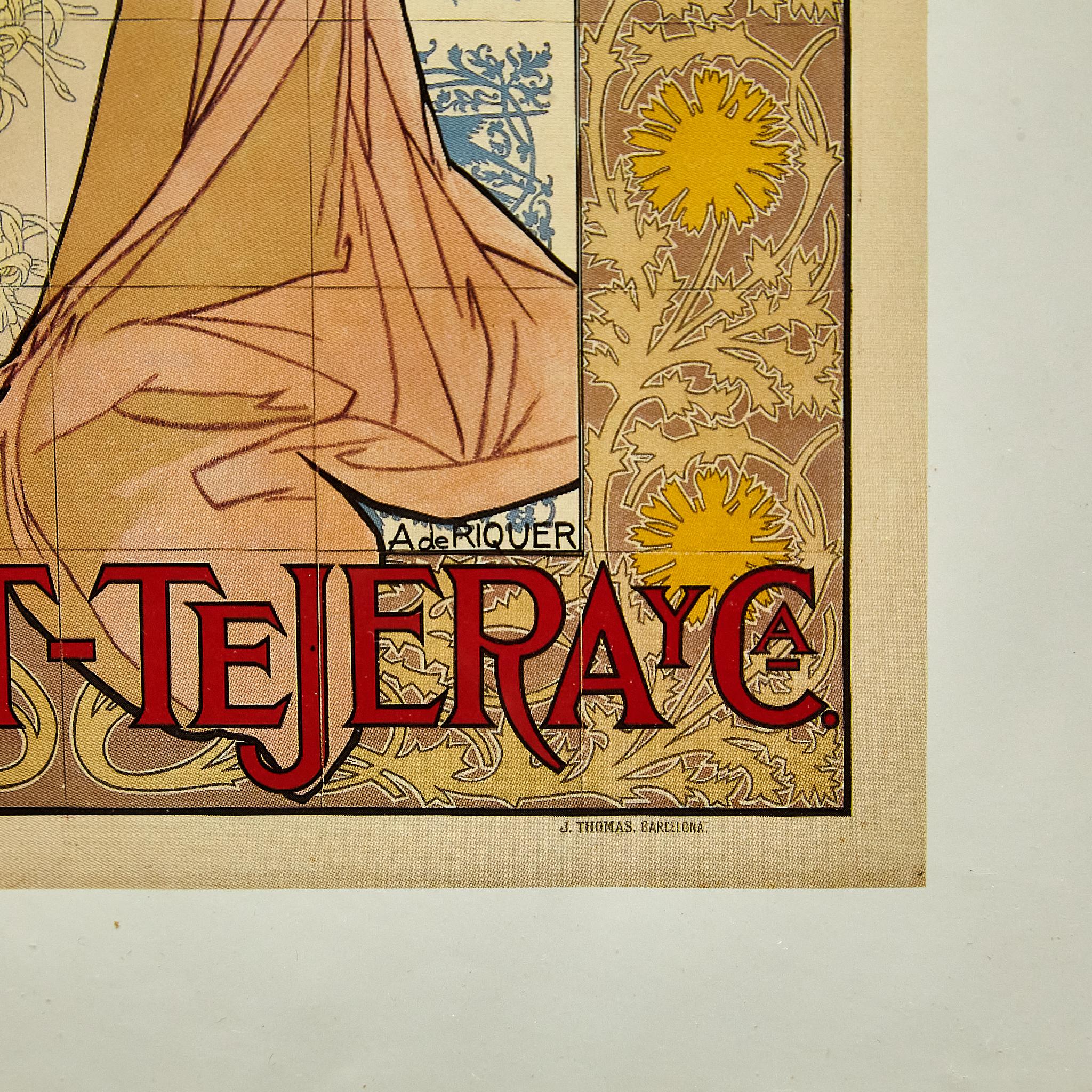 Gerahmter Ricover-Druck von „Mosaicos Escofet“, um 1900 im Angebot 3