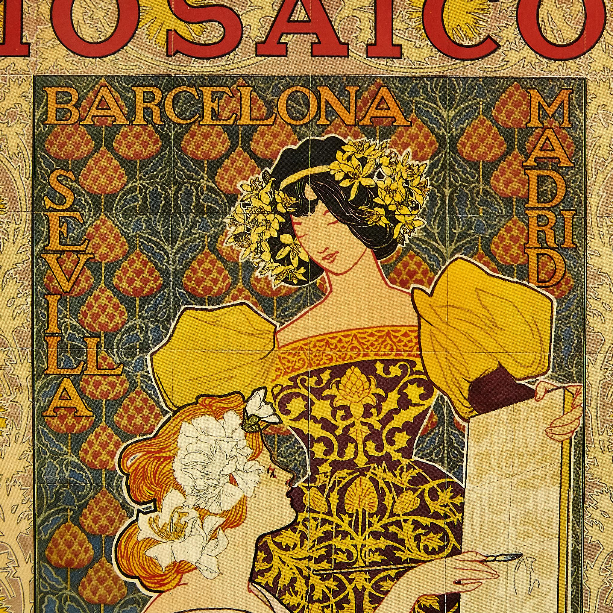 Gerahmter Ricover-Druck von „Mosaicos Escofet“, um 1900 im Angebot 4