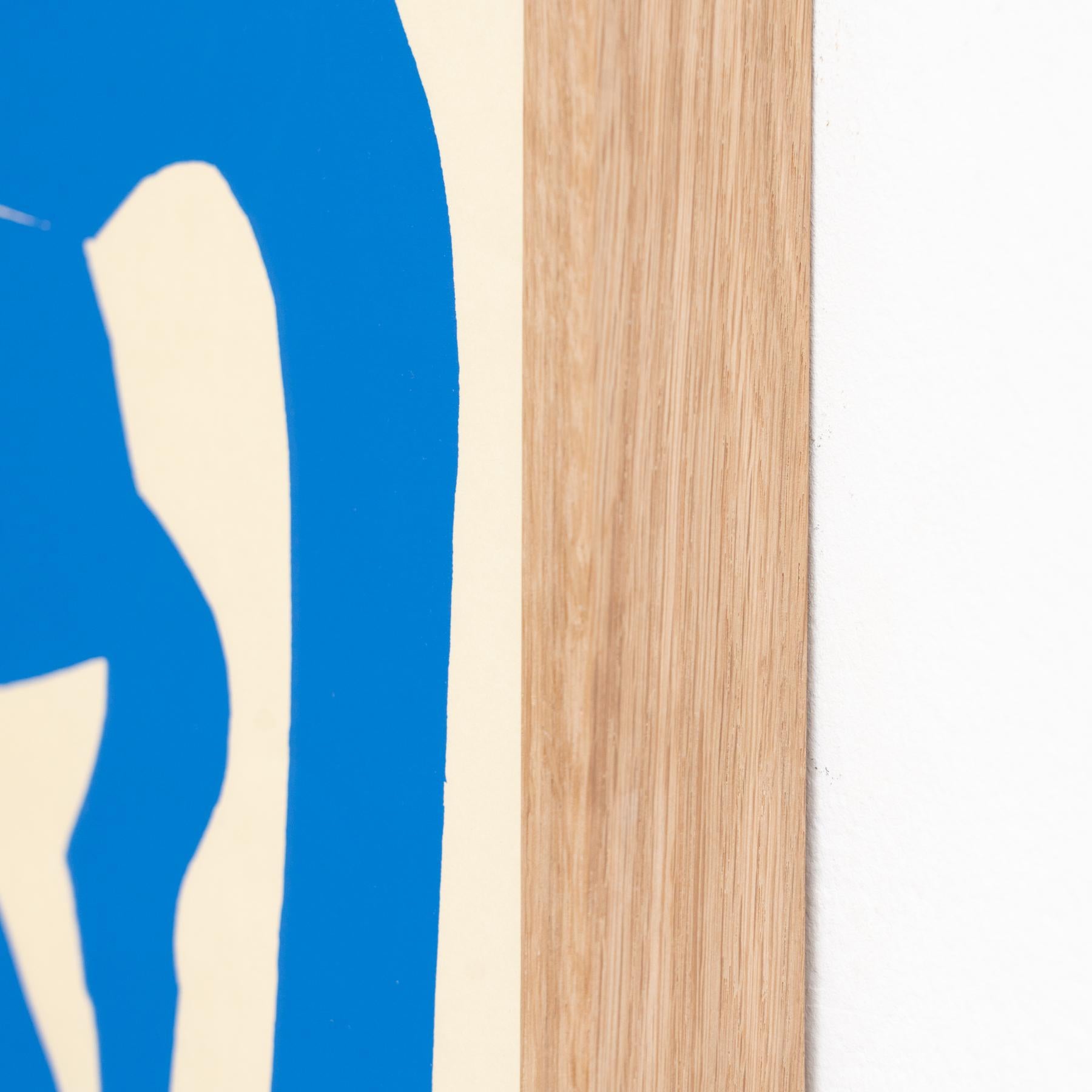 Framed After Henri Matisse Cut Out Blue Lithograph Nu Bleu I 3