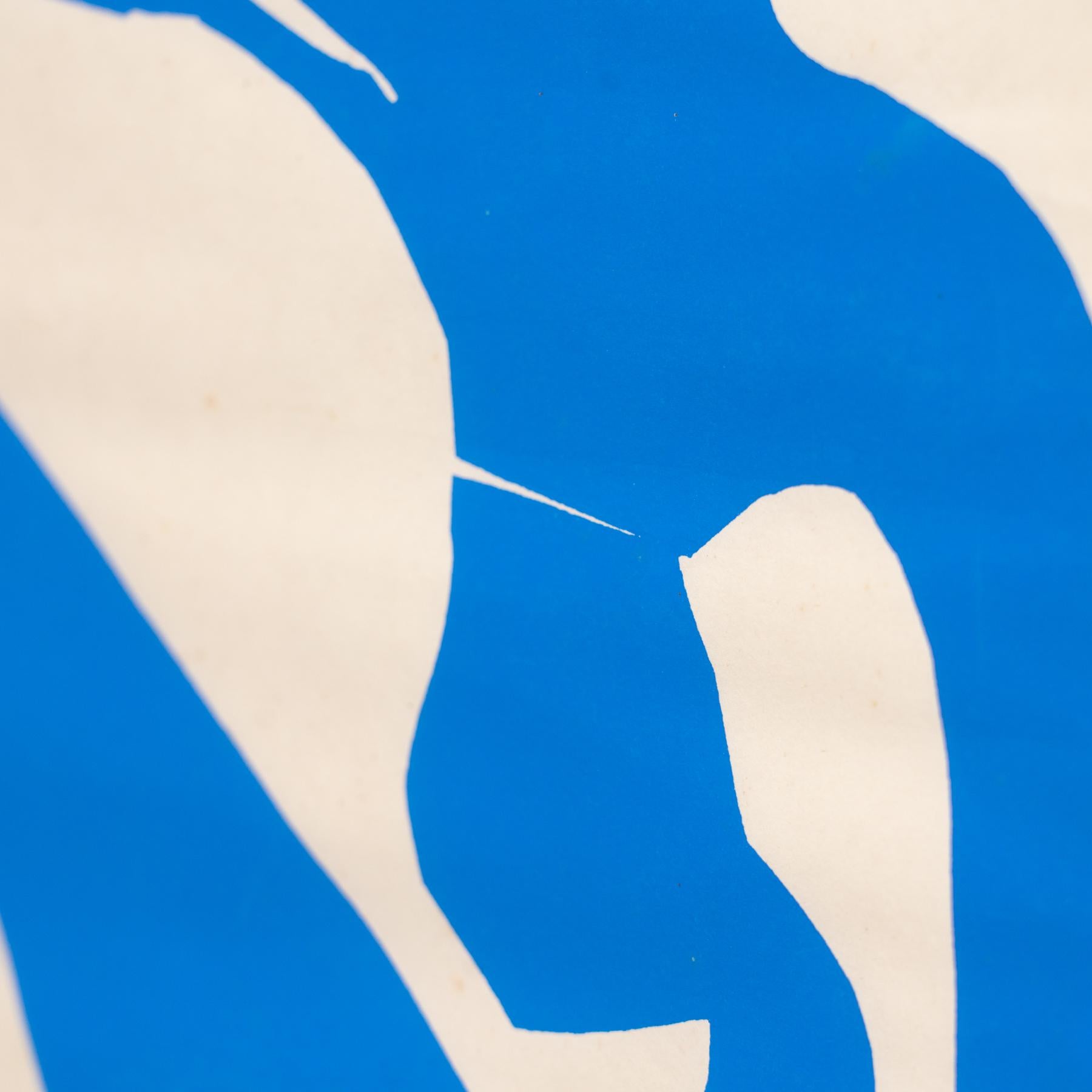 Litografía recortada azul Nu Bleu I enmarcada (after) Henri Matisse en venta 5