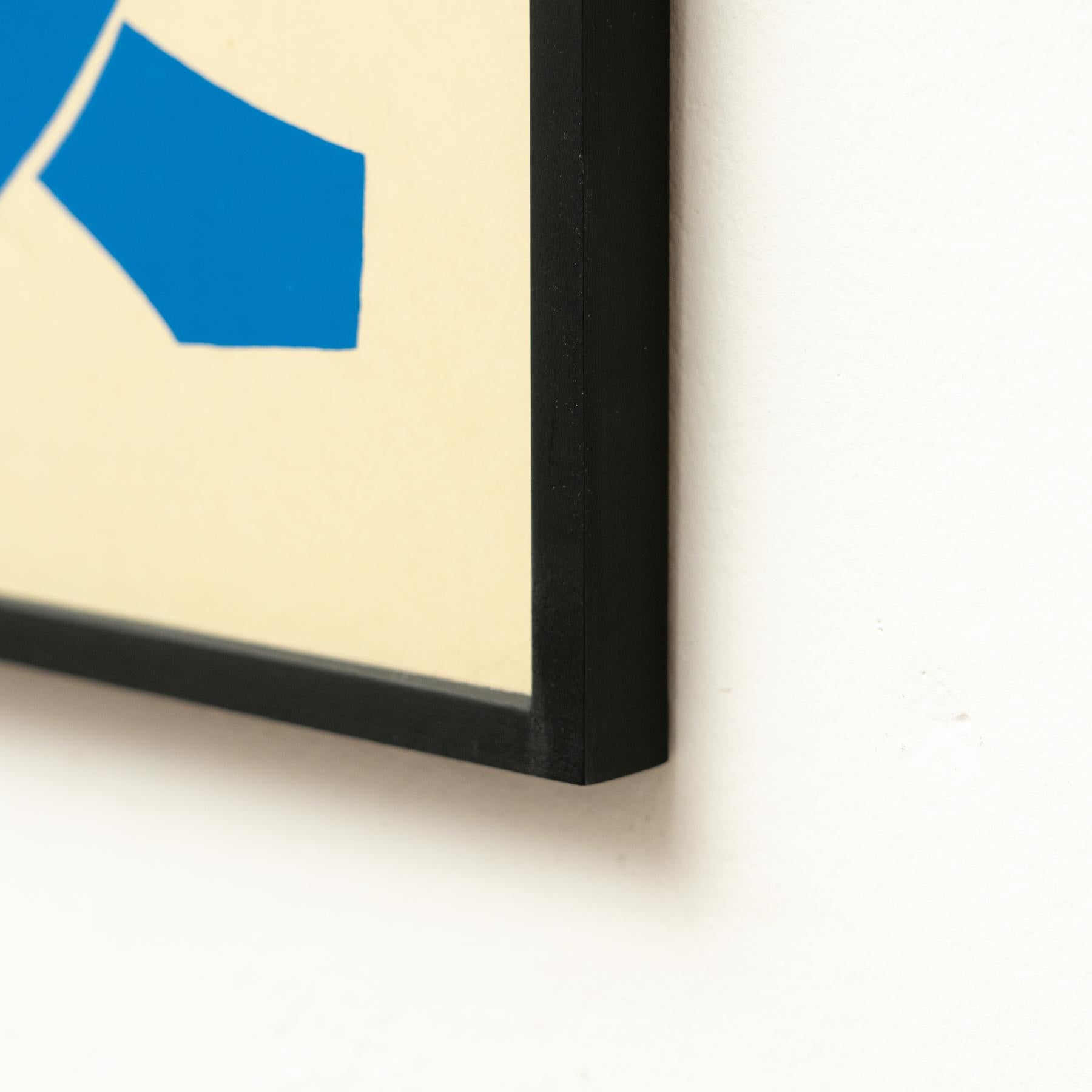 Framed After Henri Matisse Cut Out Blue Lithograph Nu Bleu III For Sale 3