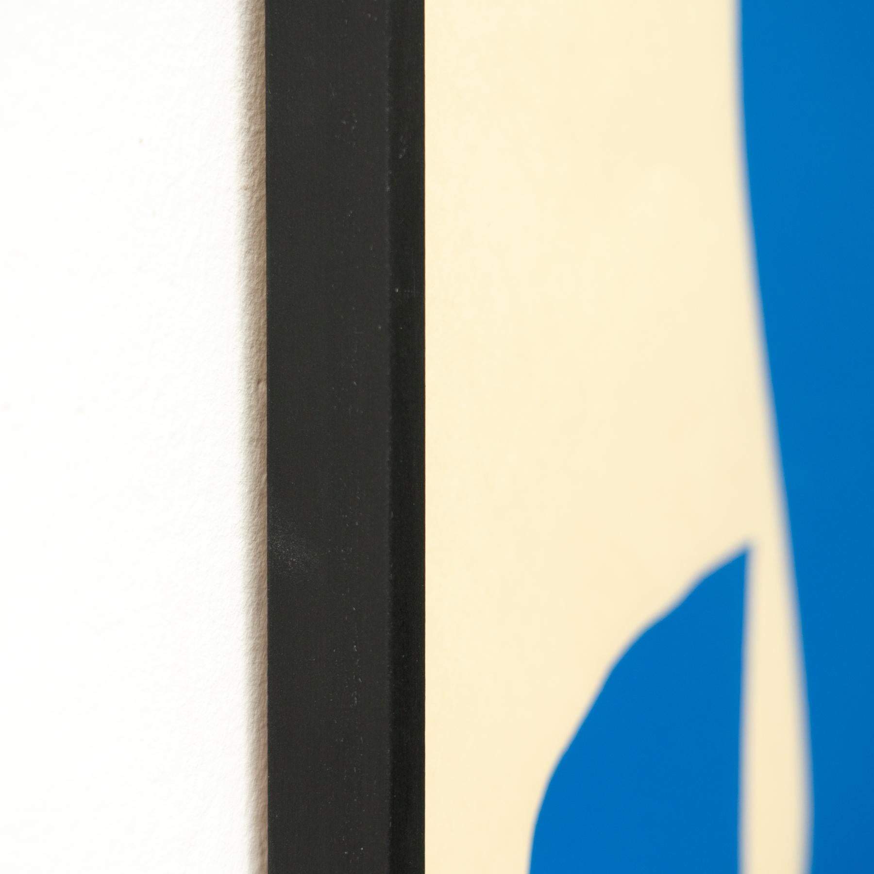 Framed After Henri Matisse Cut Out Blue Lithograph Nu Bleu IV 2