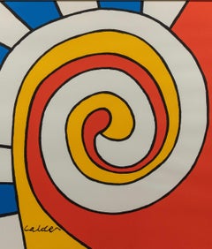 Framed Alexander Calder Israel Museum Jerusalem Exhibition Poster