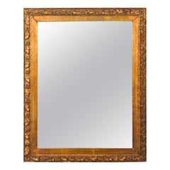 Framed American Victorian Style Giltwood Wall Mirror