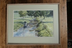 Framed and Glazed Ink and Watercolour by Desmond Walduck