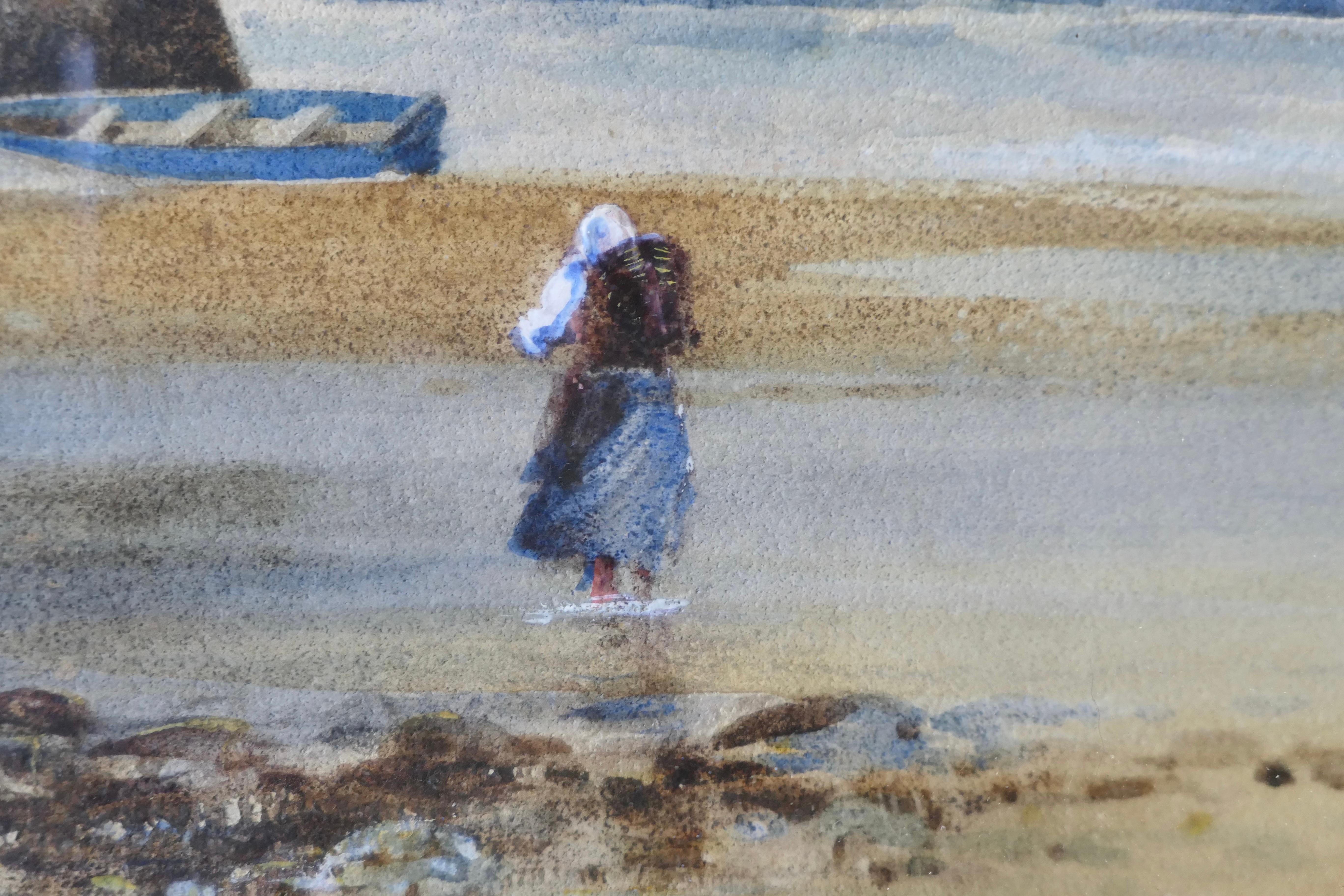 Gerahmtes und glasiertes Aquarell signiert Albert Procter (Farbe) im Angebot