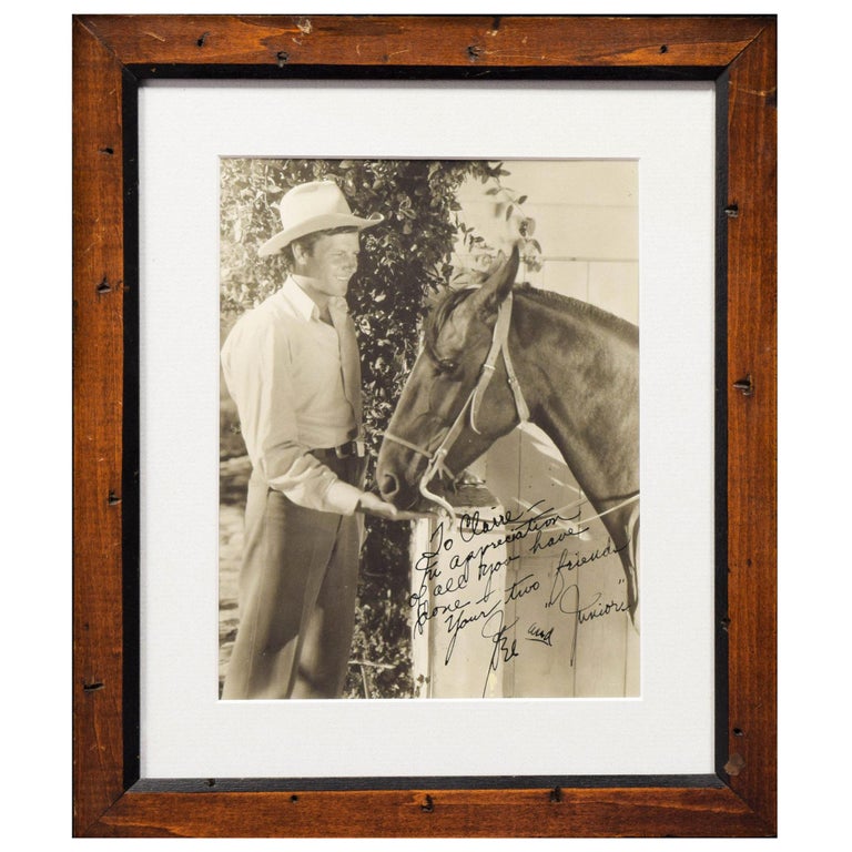 Framed and Signed Photograph of Jerry McCree and Junio For Sale