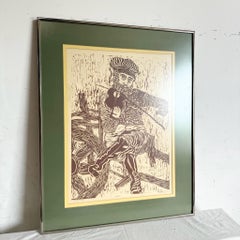Framed and Signed Print ‚ÄúFiddler‚Äù by Heisman