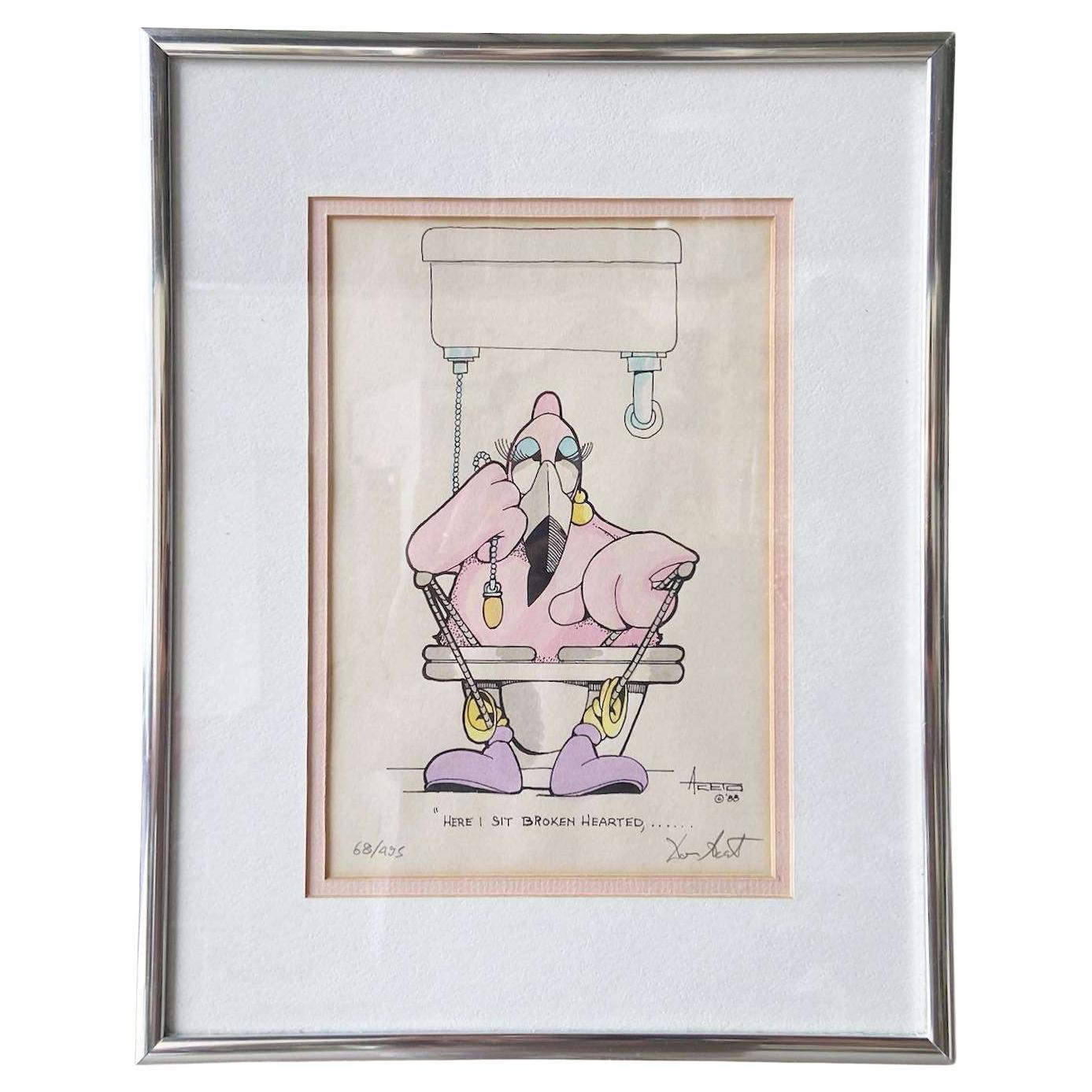 Framed and Singed Print “Broken Hearted” by Don Aceto