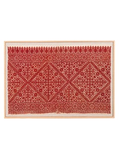 Framed Antique Fez Emboidery, E. 20th C. Morocco