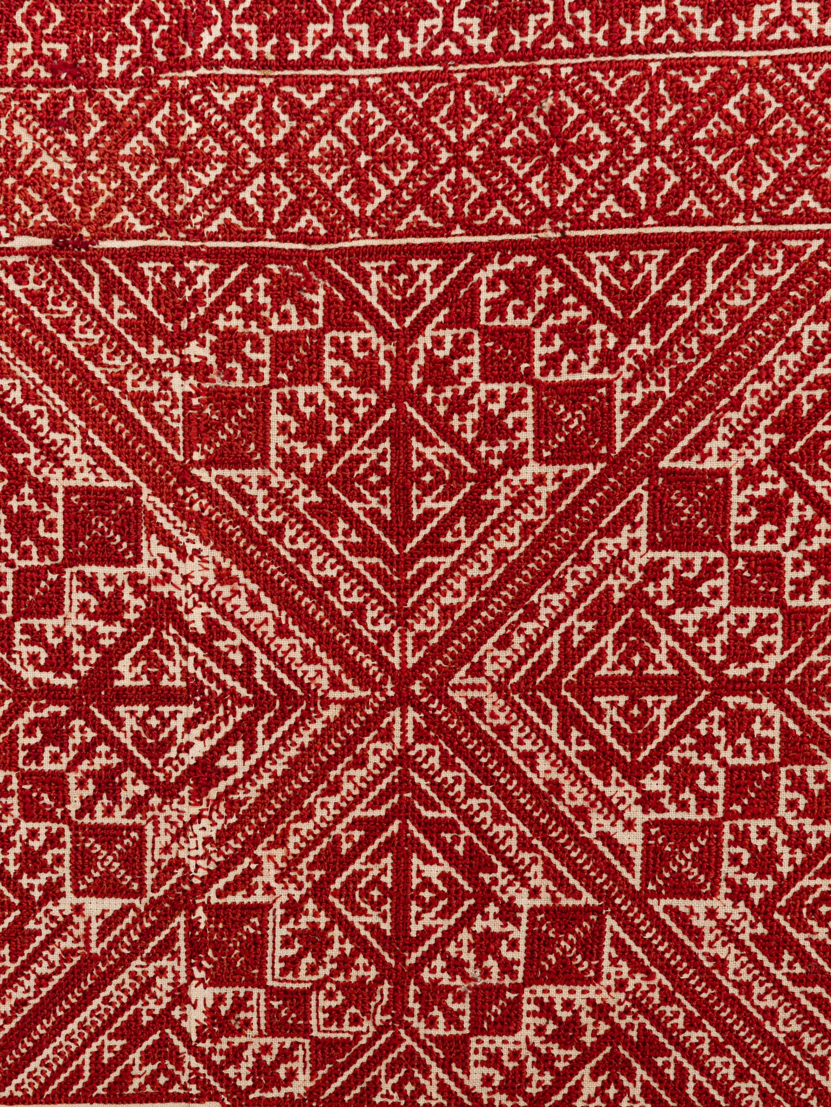 Brodé Encadrement d'une ancienne broderie de Fez, A.I.C. Maroc en vente