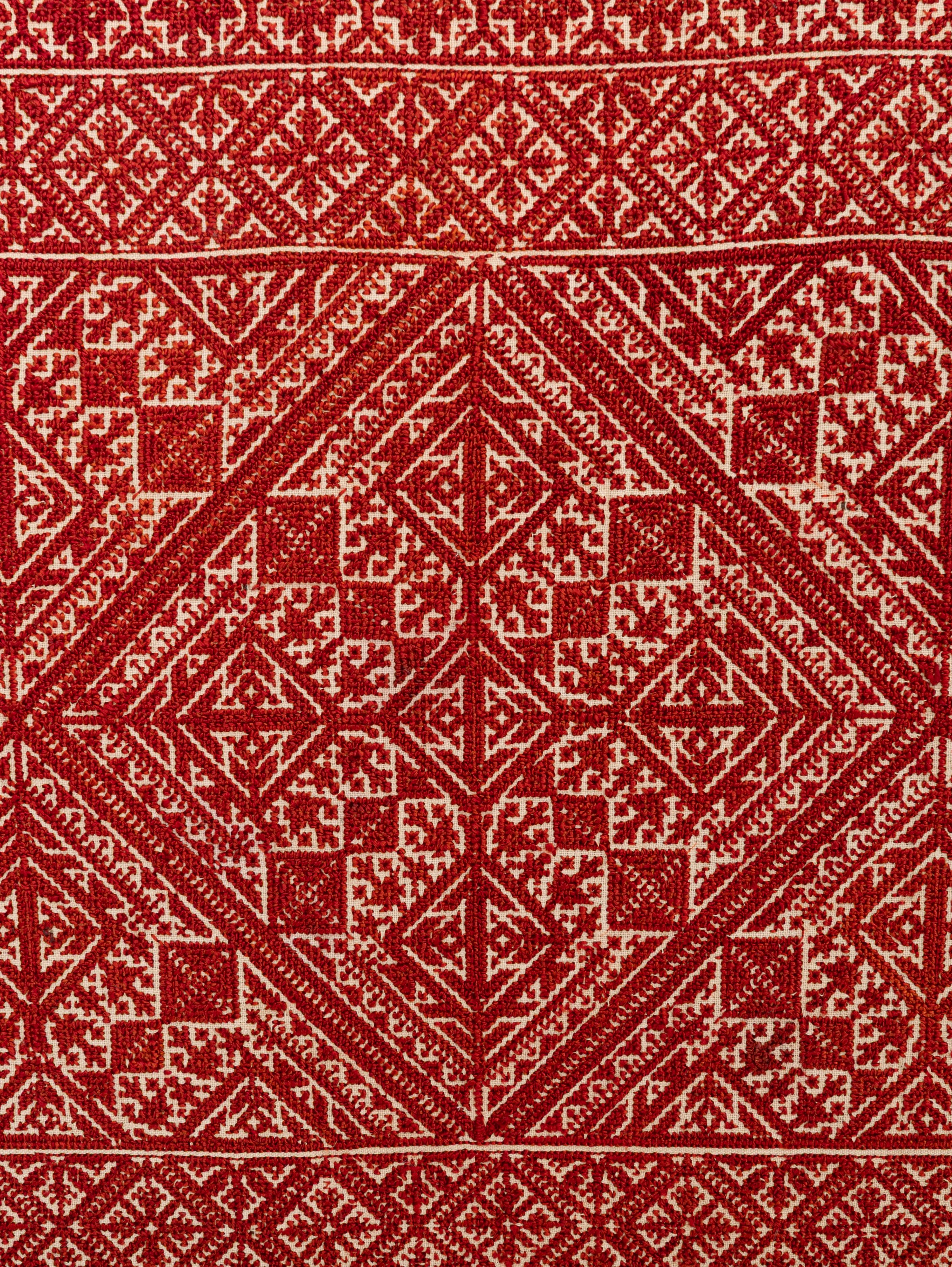 Brodé Encadrement d'une ancienne broderie de Fez, A.I.C. Maroc en vente