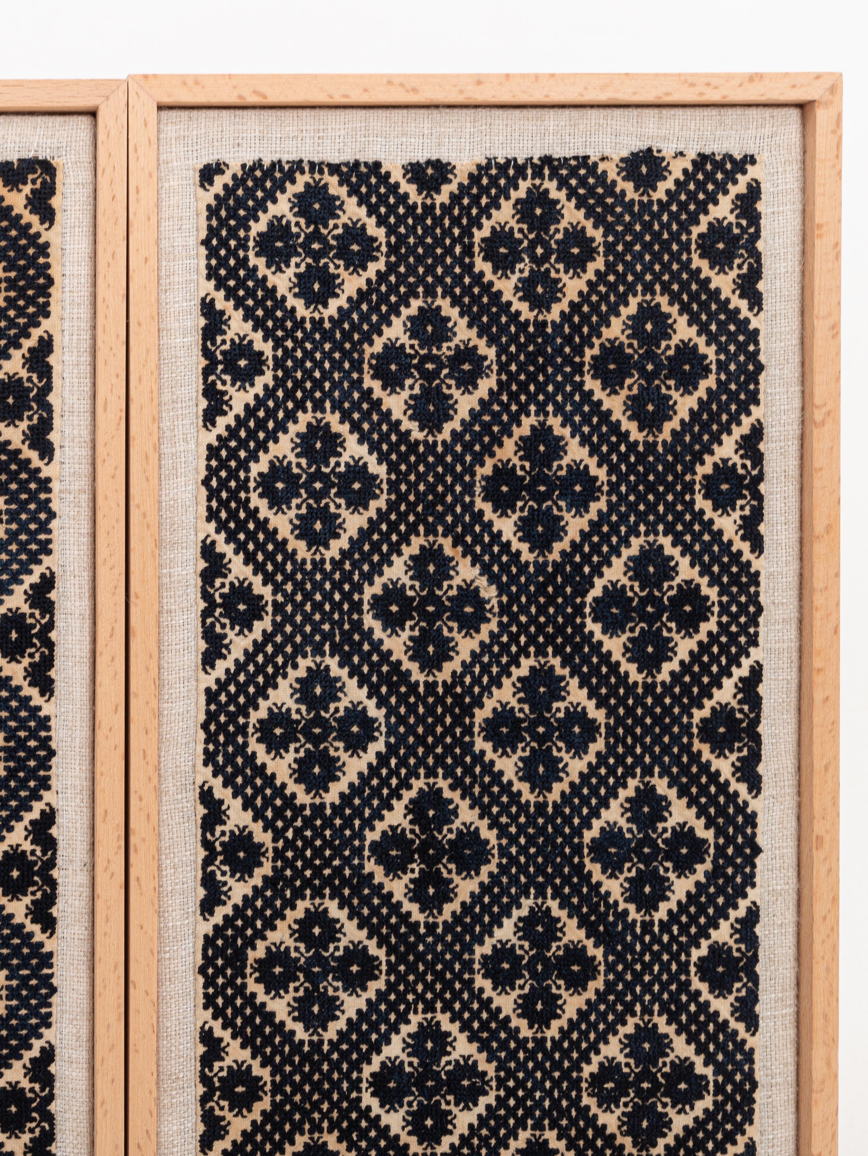 Encadrement d'une ancienne broderie de Fez, A.I.C. Maroc en vente 2