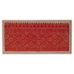 Framed Antique Fez Emboidery, E. 20th C.  Morocco