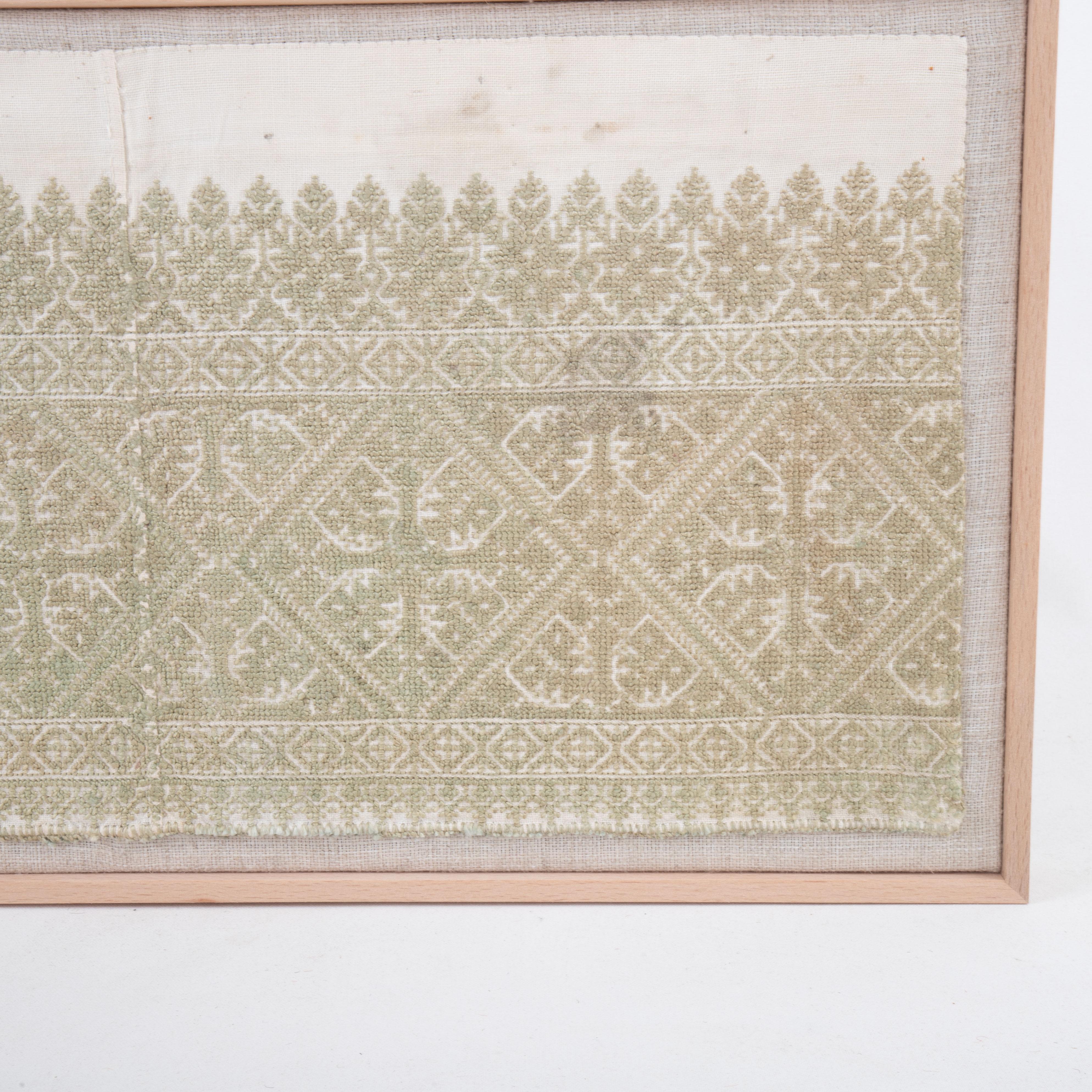Brodé broderie ancienne de fez encadrée, Maroc début du 20e siècle en vente