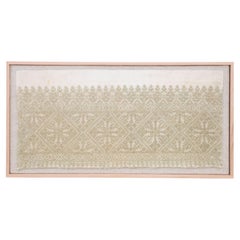 Framed Antique Fez Embroidery , Morocco Early 20th C.