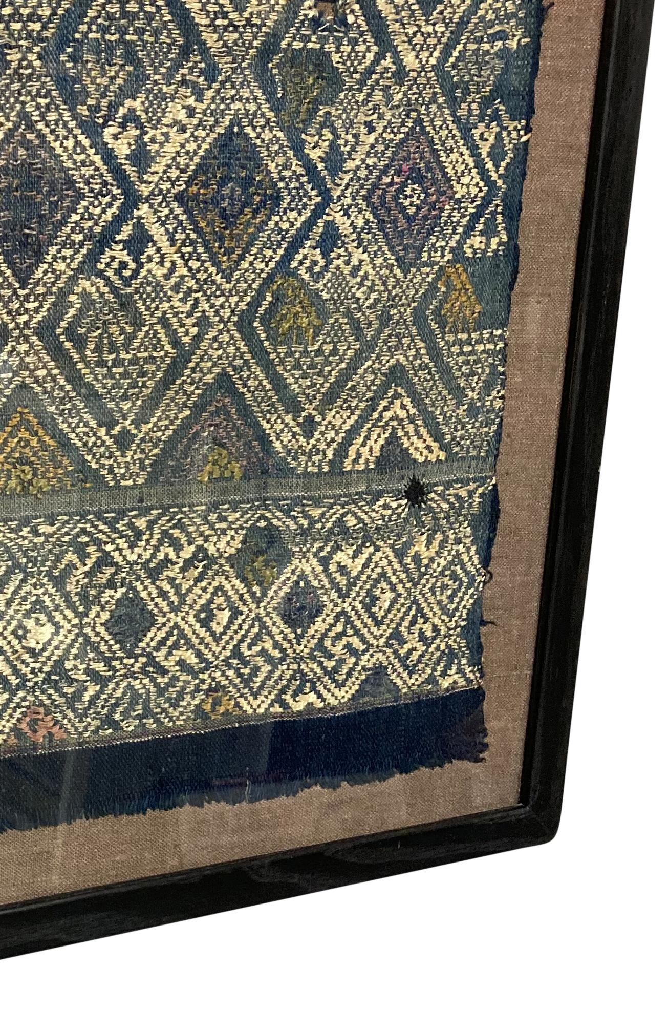 Framed Antique Guiqzou Province Textile In Good Condition For Sale In London, GB
