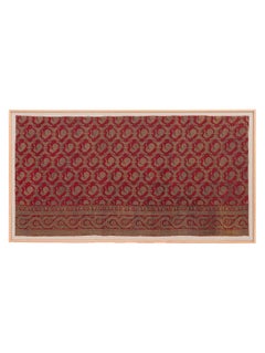 Frammento di broccato indiano antico incorniciato