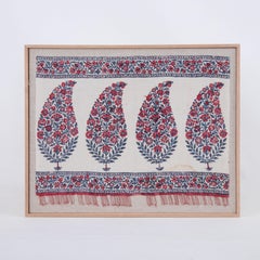 Framed Antique Kalamkari Fragment, India