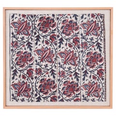 Framed Antique Kalamkari Fragment, India