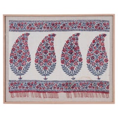 Framed Antique Kalamkari Fragment, India