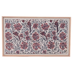 Framed Antique Kalamkari Fragment, India