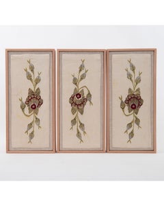 Framed Antique Lebanese Tapestry Fragment , Early 20th Century.