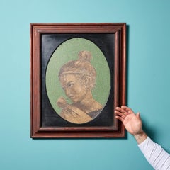 Framed Antique Neoclassical Mosaic Panel (c. 1865) by Samuel Cooper