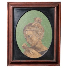 Pannello di mosaico neoclassico antico incorniciato (1865 circa) di Samuel Cooper