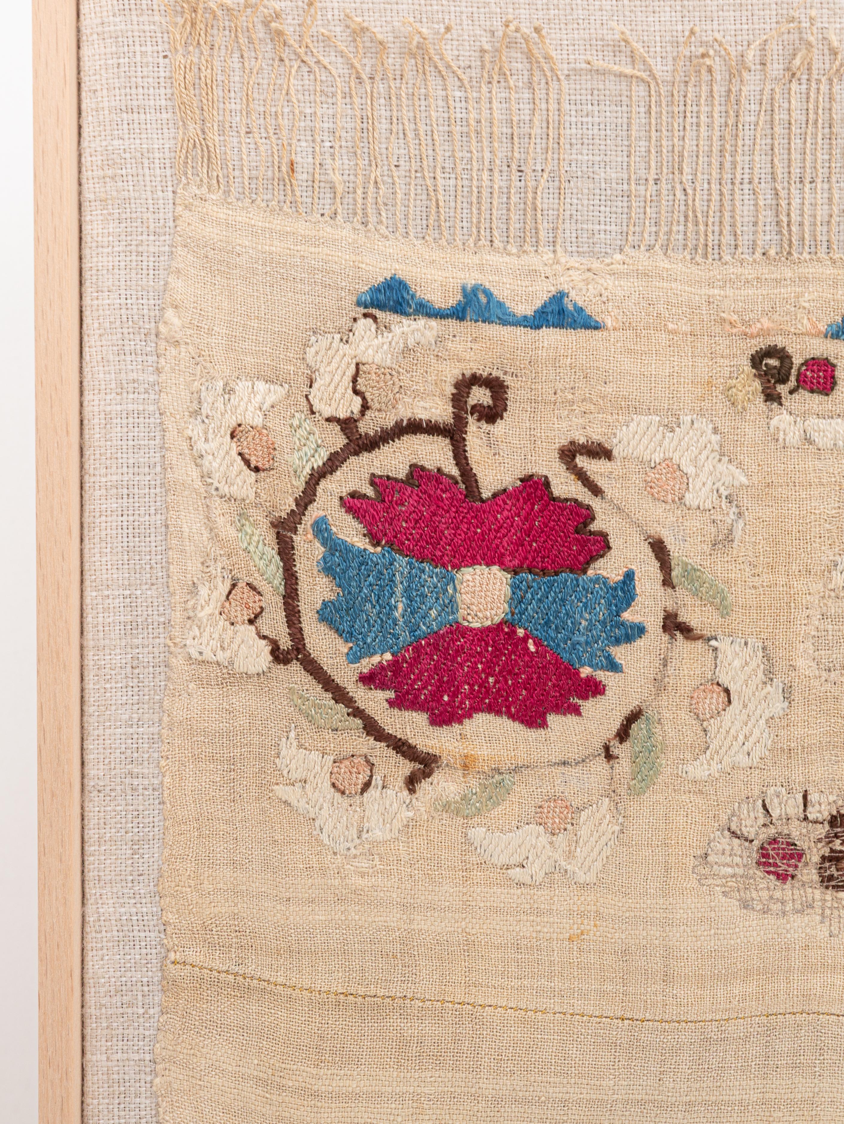 Artisanat Encadrement d'une ancienne broderie ottomane, A.L.A.C. Turquie en vente