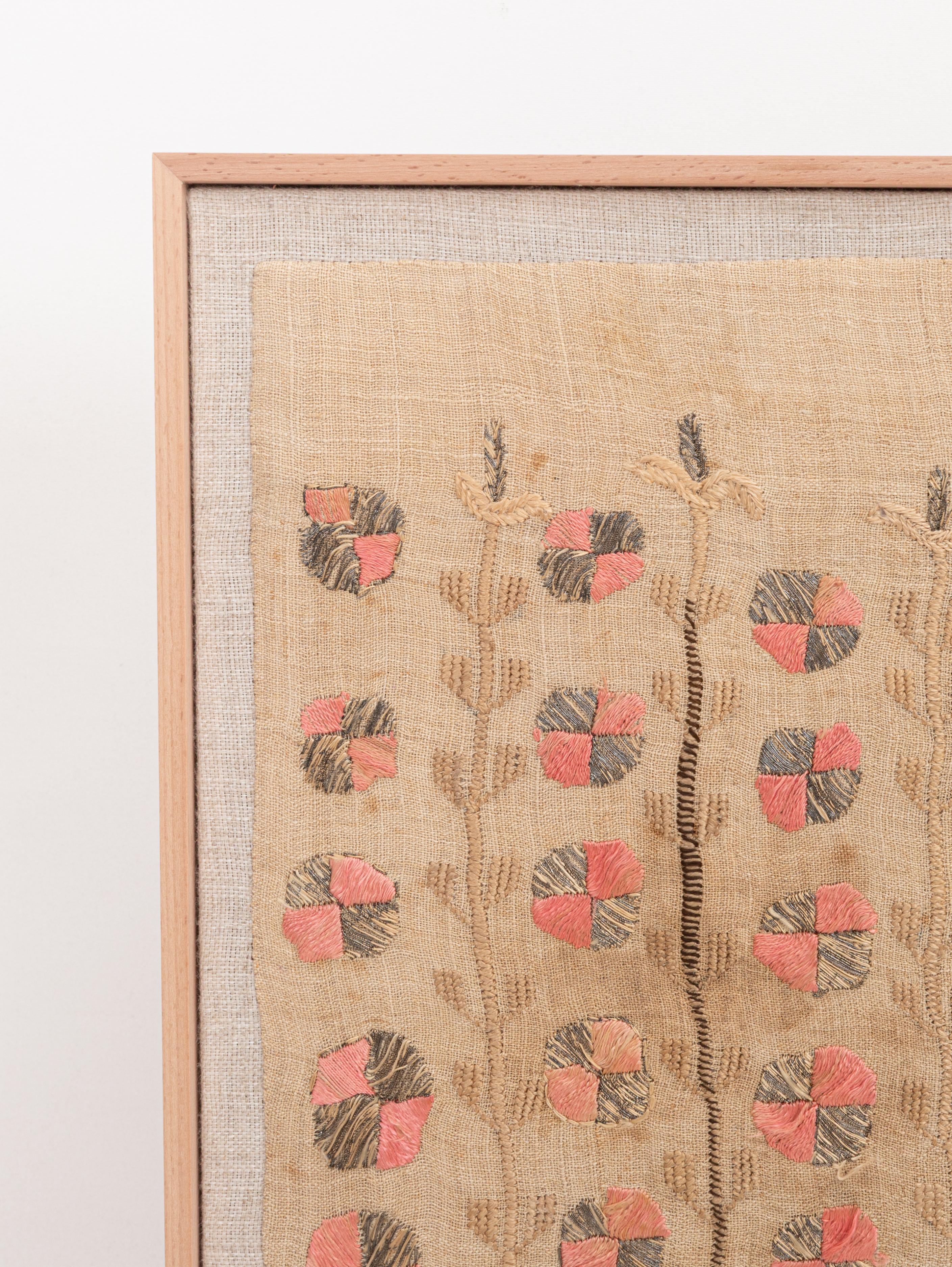 Artisanat Encadrement d'une ancienne broderie ottomane, A.L.A.C. Turquie en vente