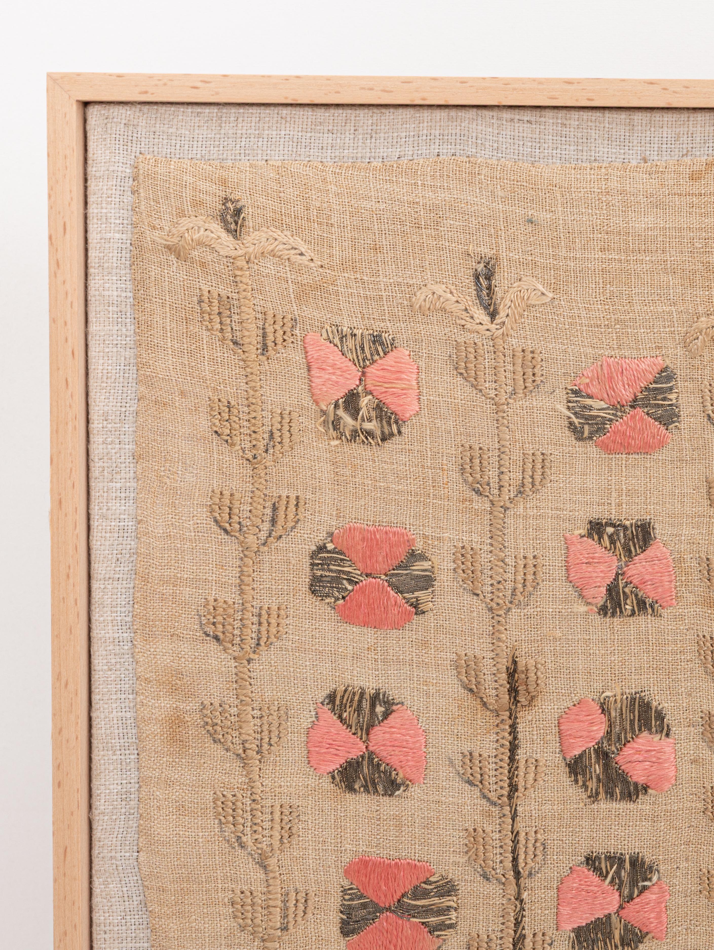 Artisanat Encadrement d'une ancienne broderie ottomane, A.L.A.C. Turquie en vente