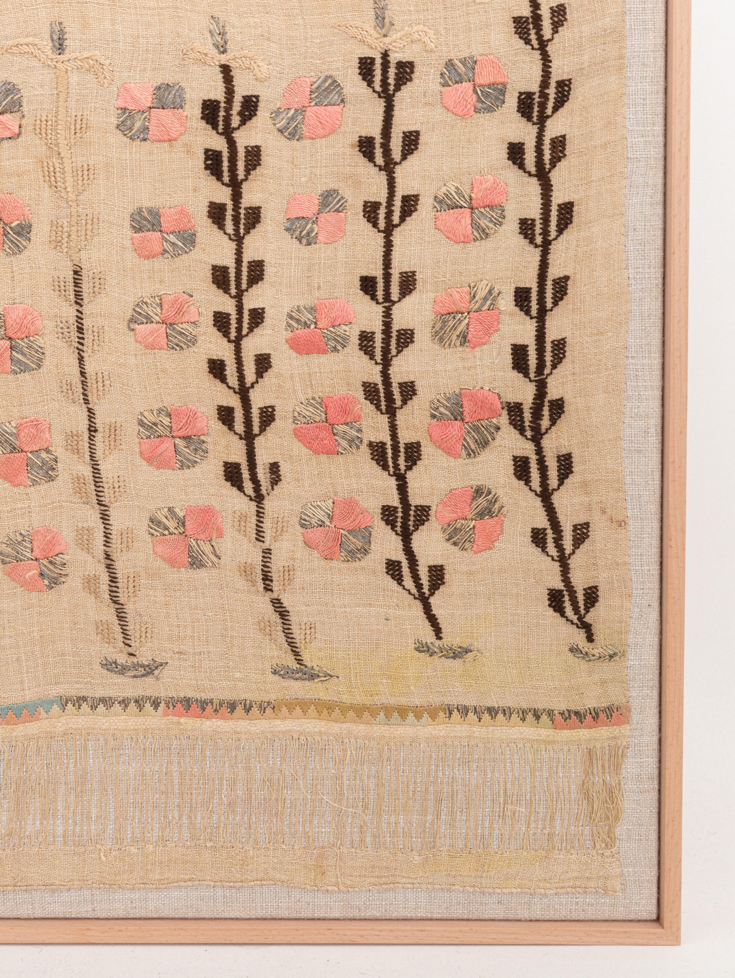 Turc Encadrement d'une ancienne broderie ottomane, A.L.A.C. Turquie en vente