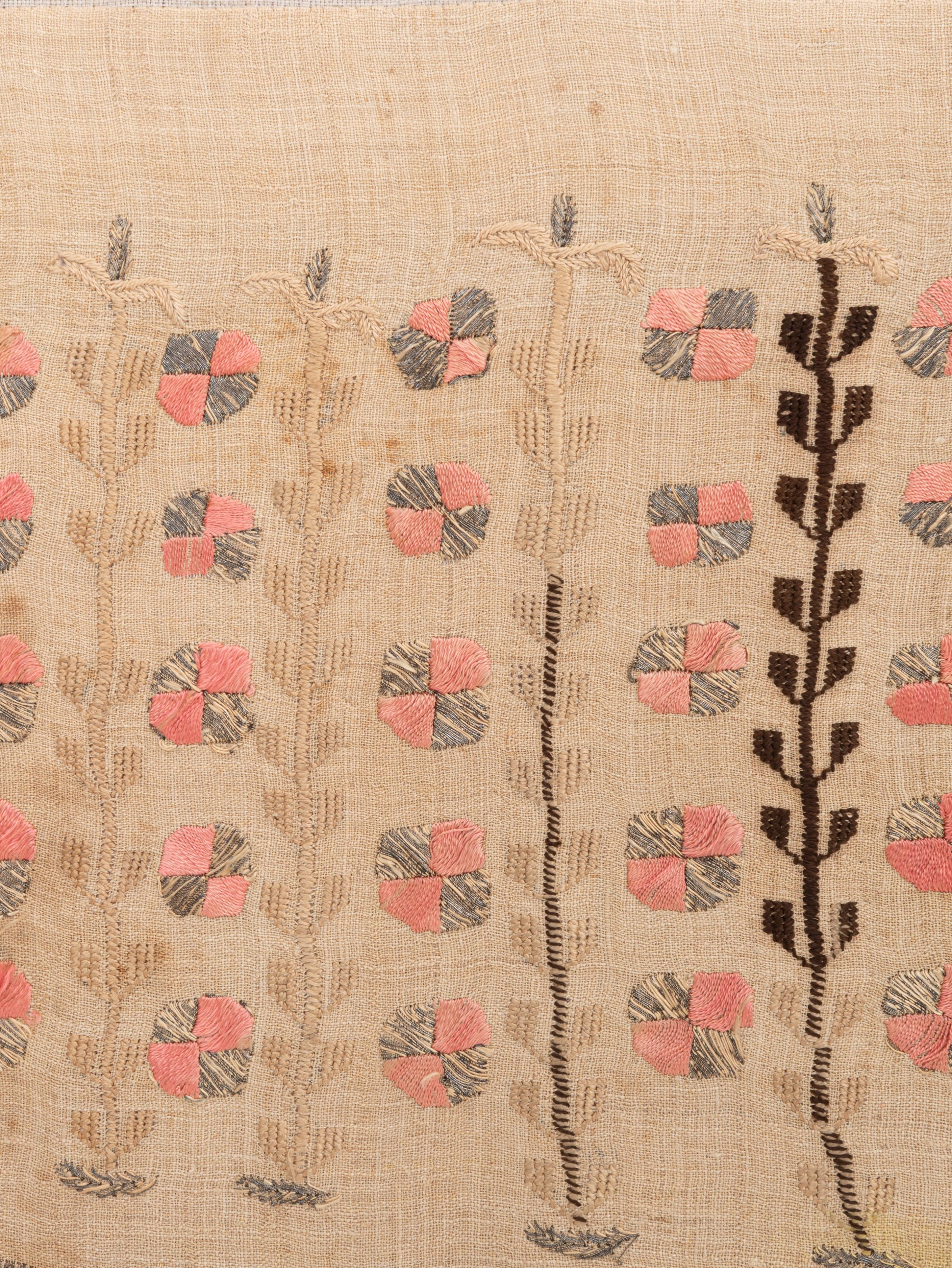 Brodé Encadrement d'une ancienne broderie ottomane, A.L.A.C. Turquie en vente