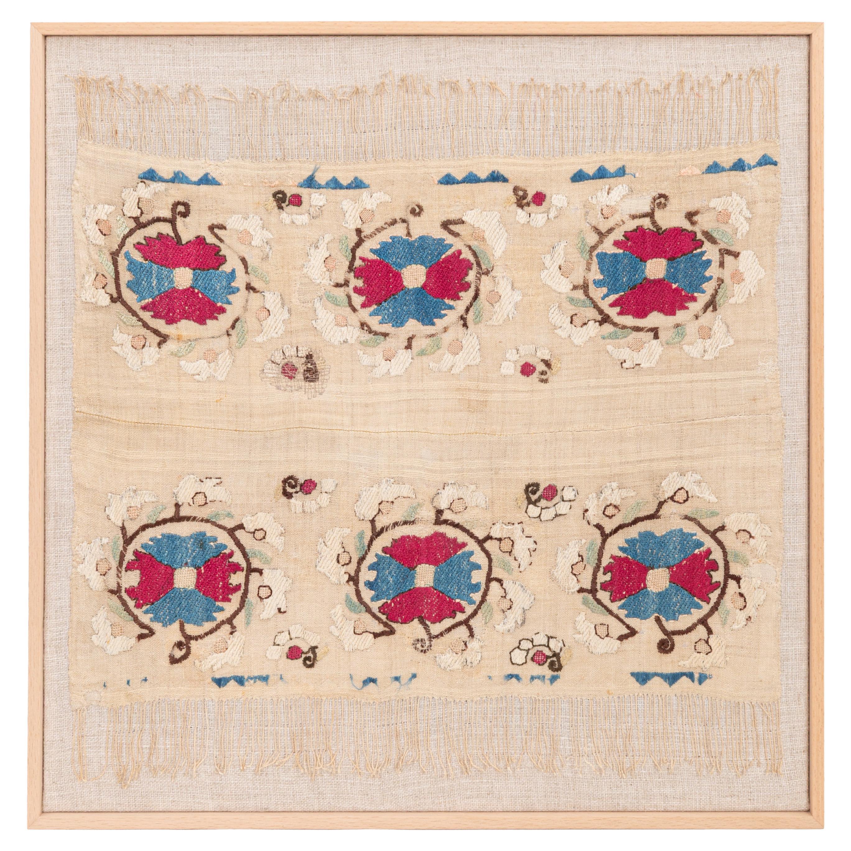 Encadrement d'une ancienne broderie ottomane, A.L.A.C. Turquie